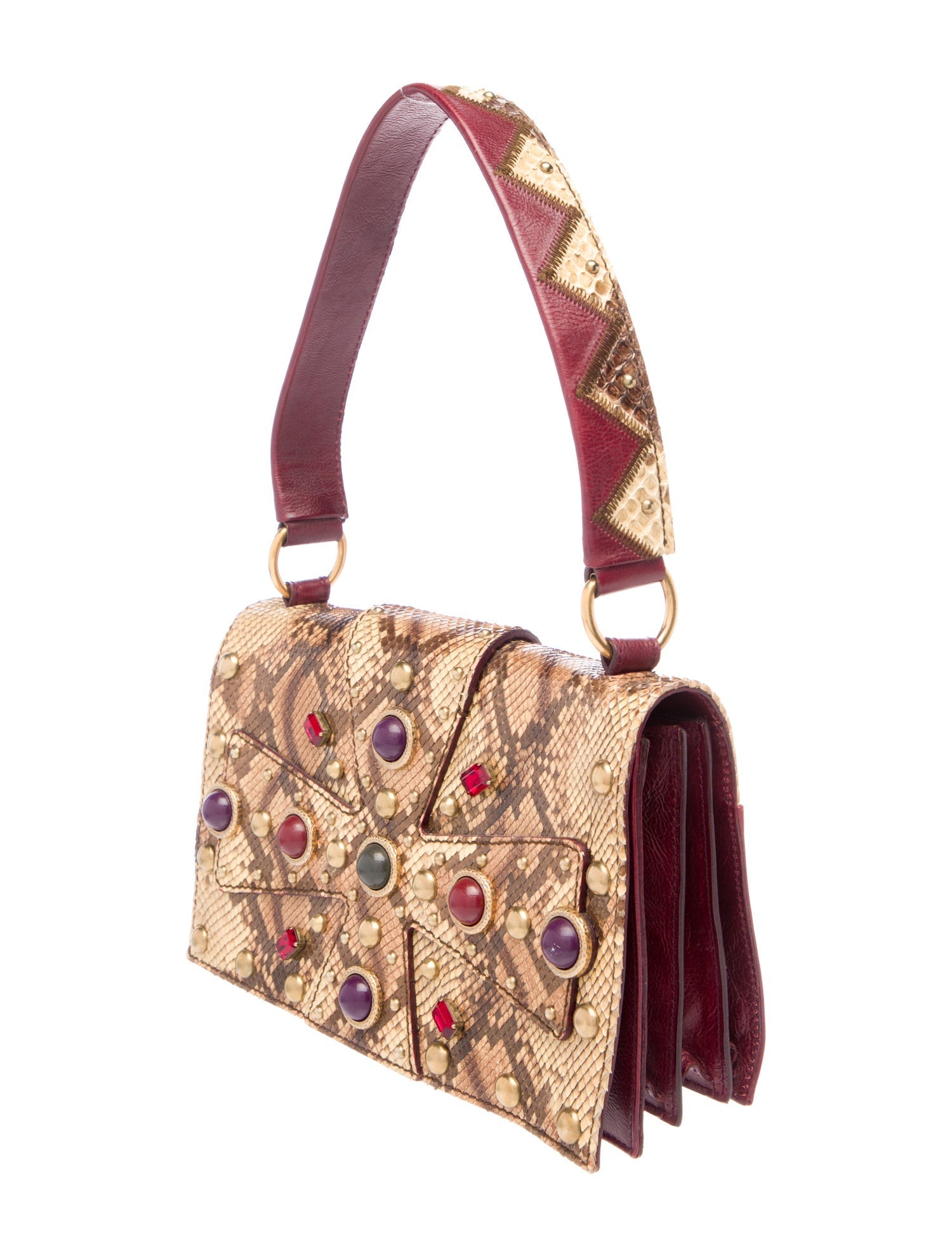 Yves Saint Laurent Python Top Handle Bag