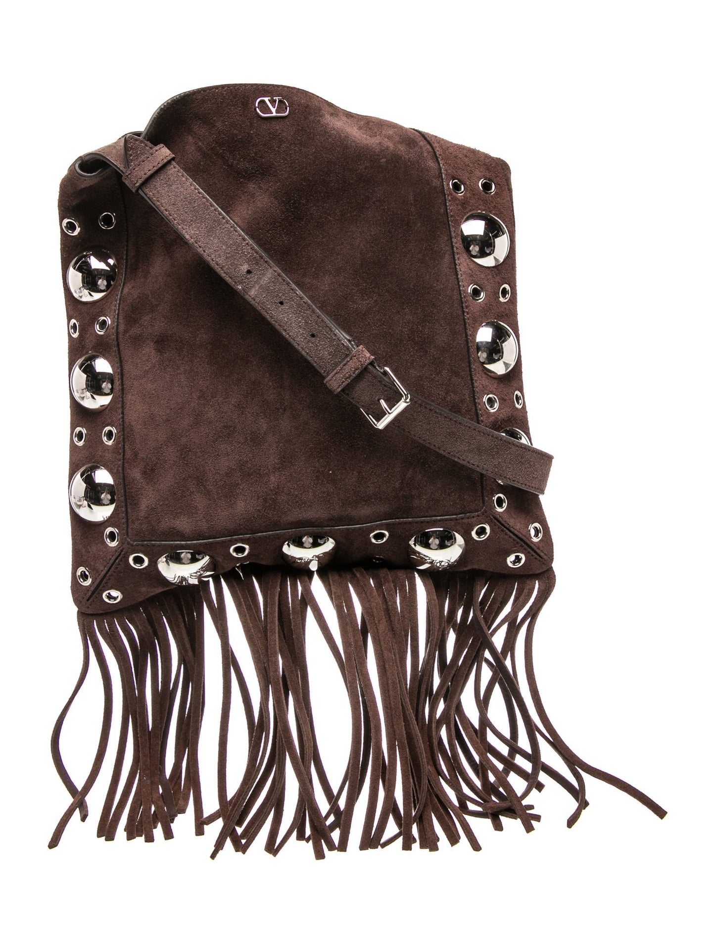 Valentino Suede Nellcôte Shoulder Bag Medium
