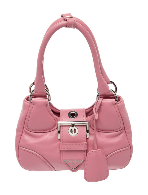 Prada Enameled Metal Triangle Moon