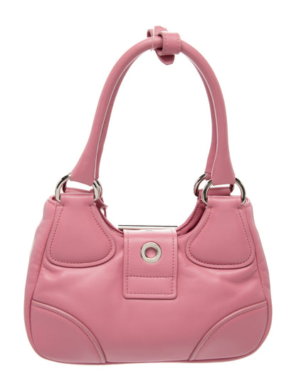 Prada Enameled Metal Triangle Moon
