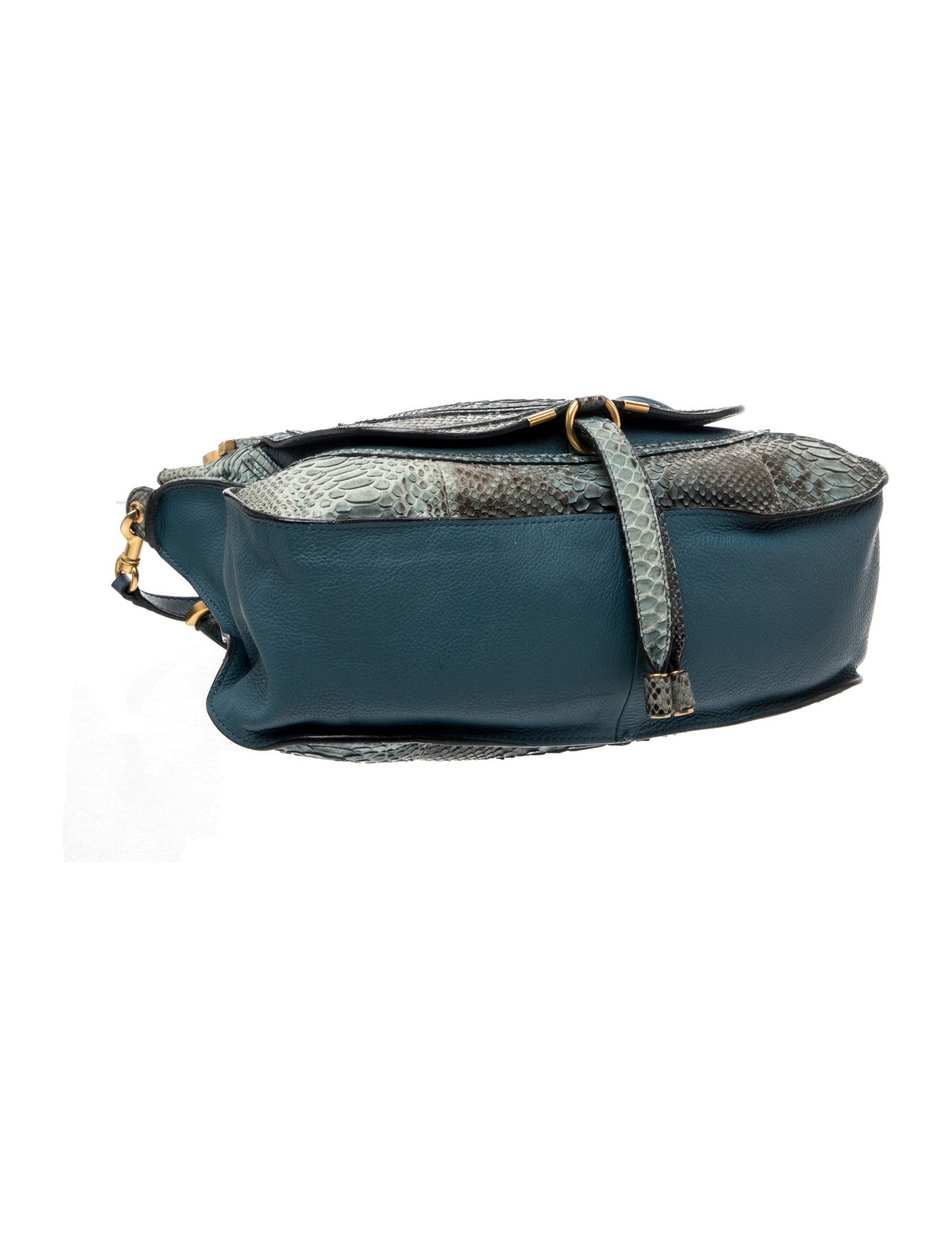 Chloé Embossed Leather Marcie Shoulder Bag