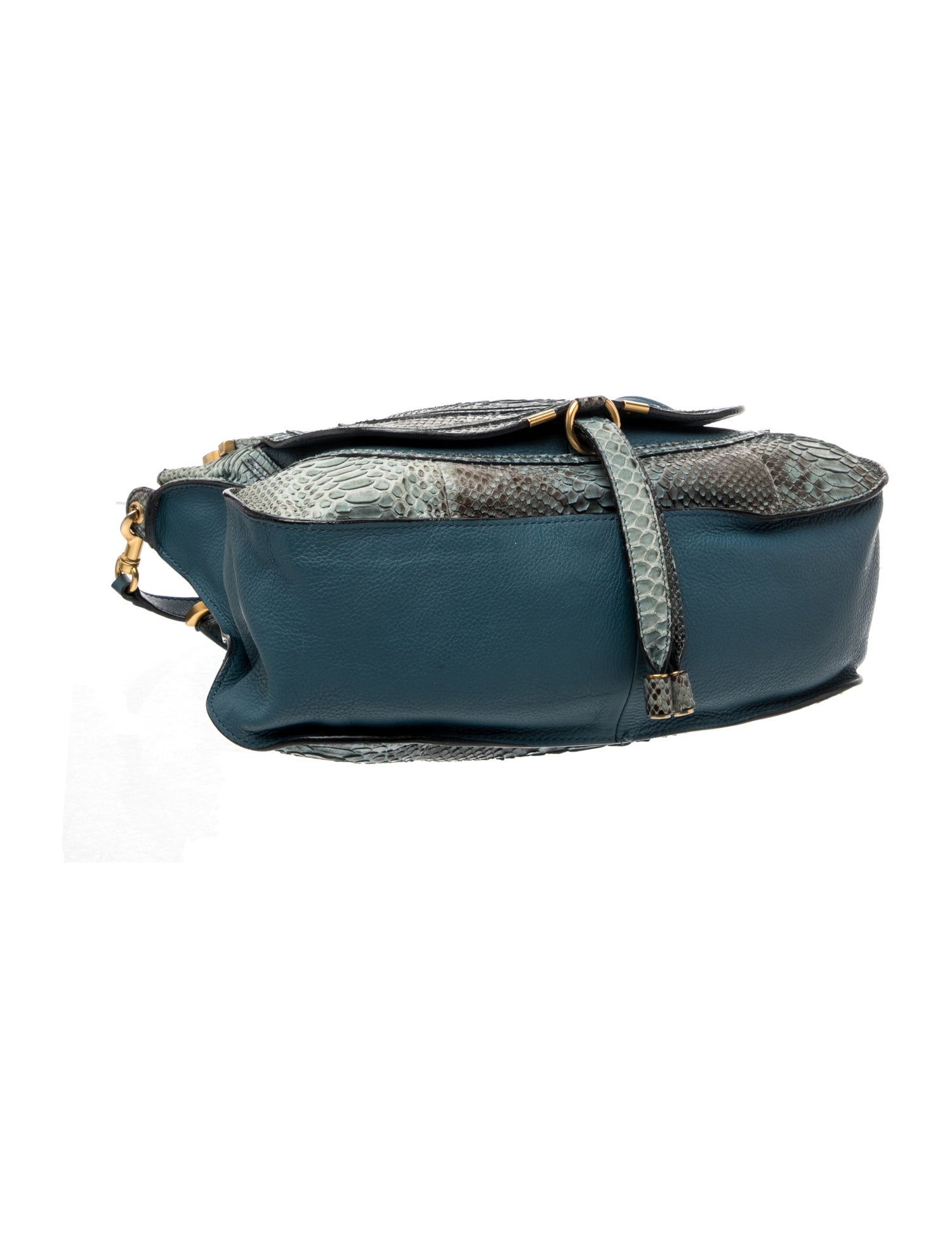 Chloé Embossed Leather Marcie Shoulder Bag