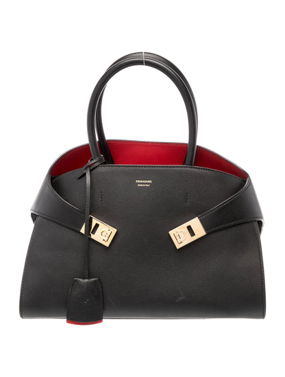 Ferragamo Leather Hug tote bag Small