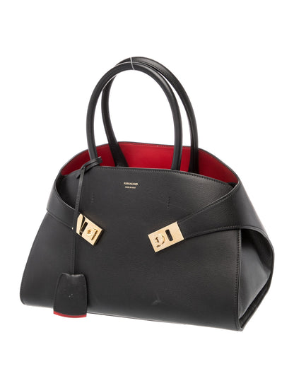 Ferragamo Leather Hug tote bag Small
