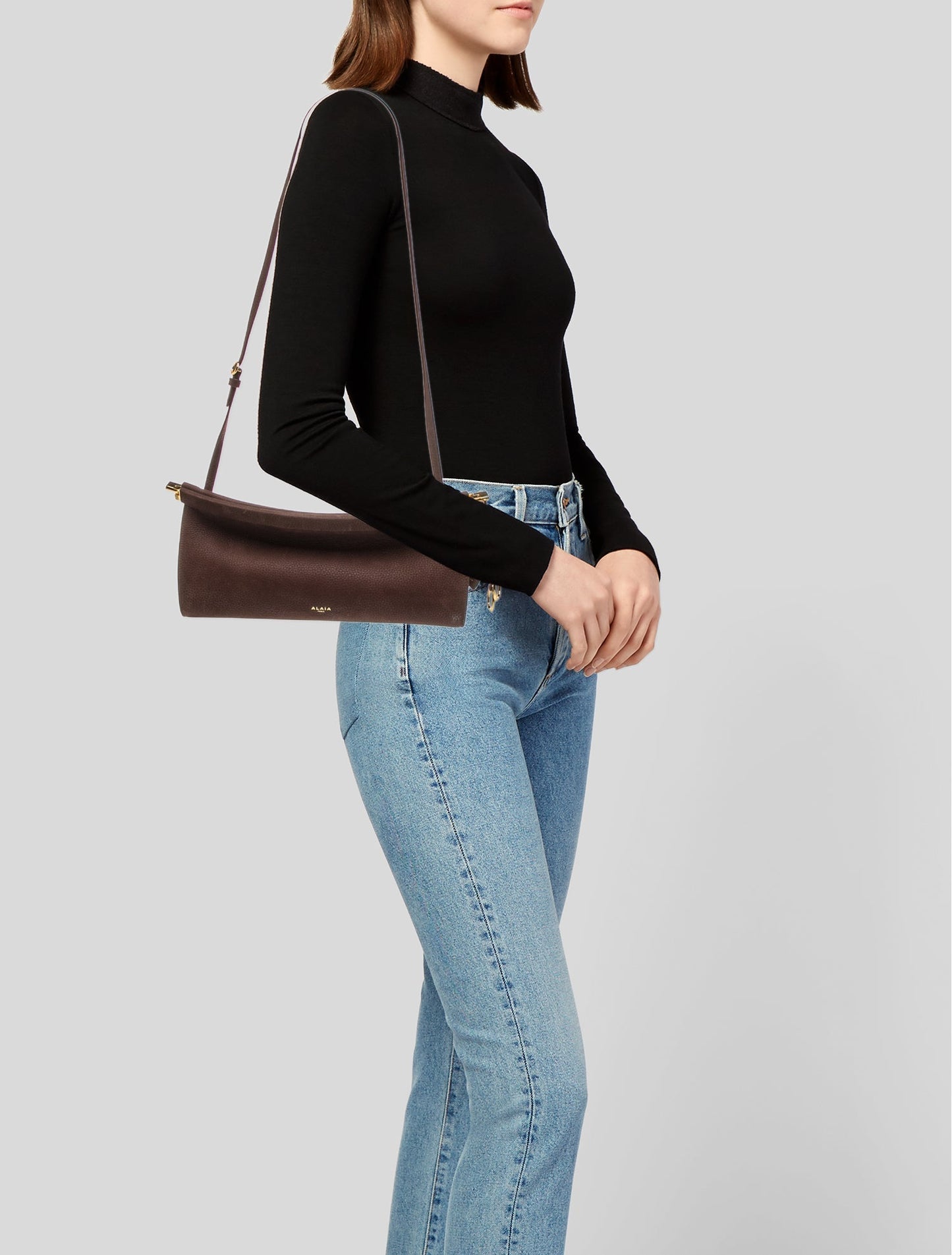 Alaïa Suede Nubuck Le Click Medium