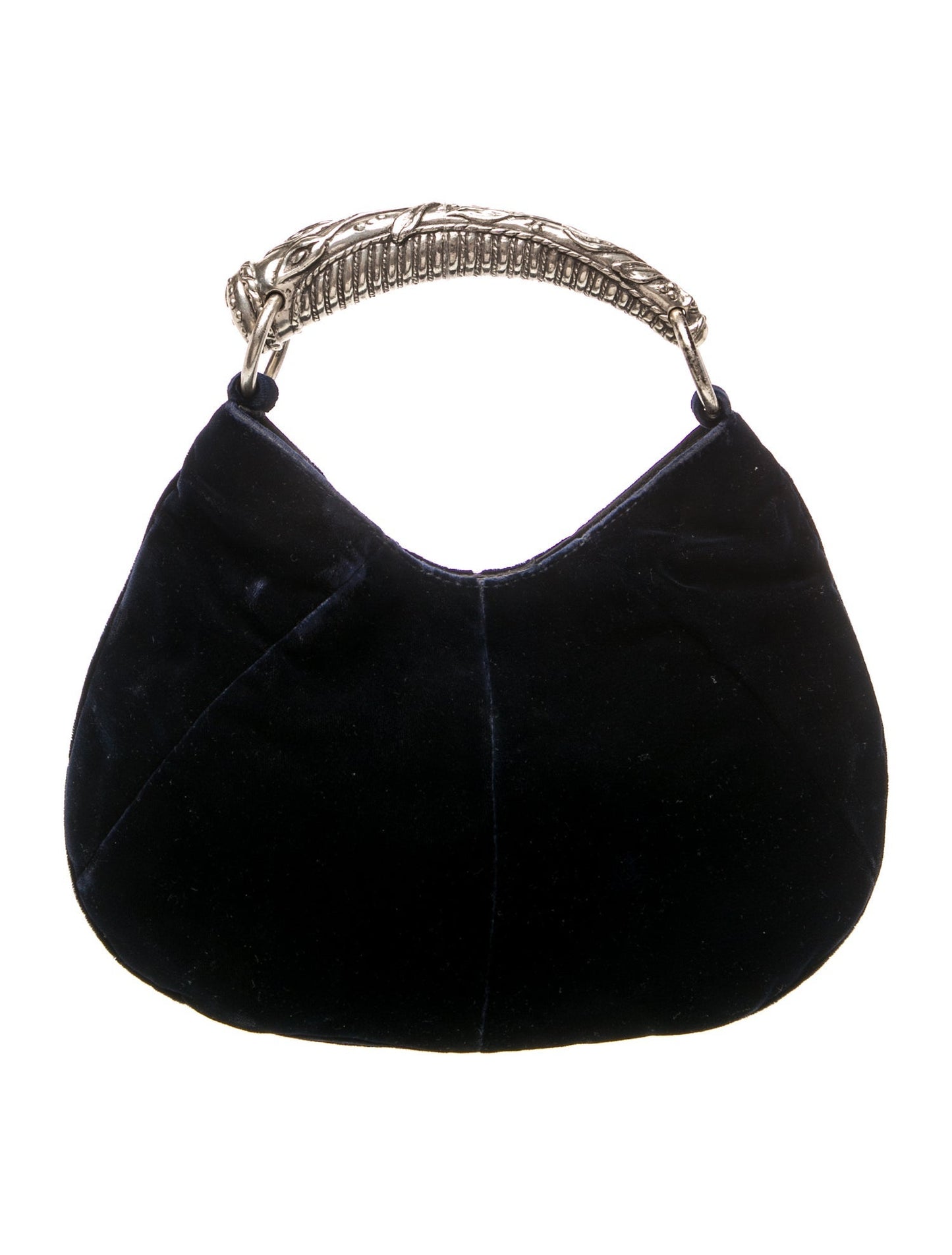 Yves Saint Laurent Rive Gauche Velvet Top Handle Bag