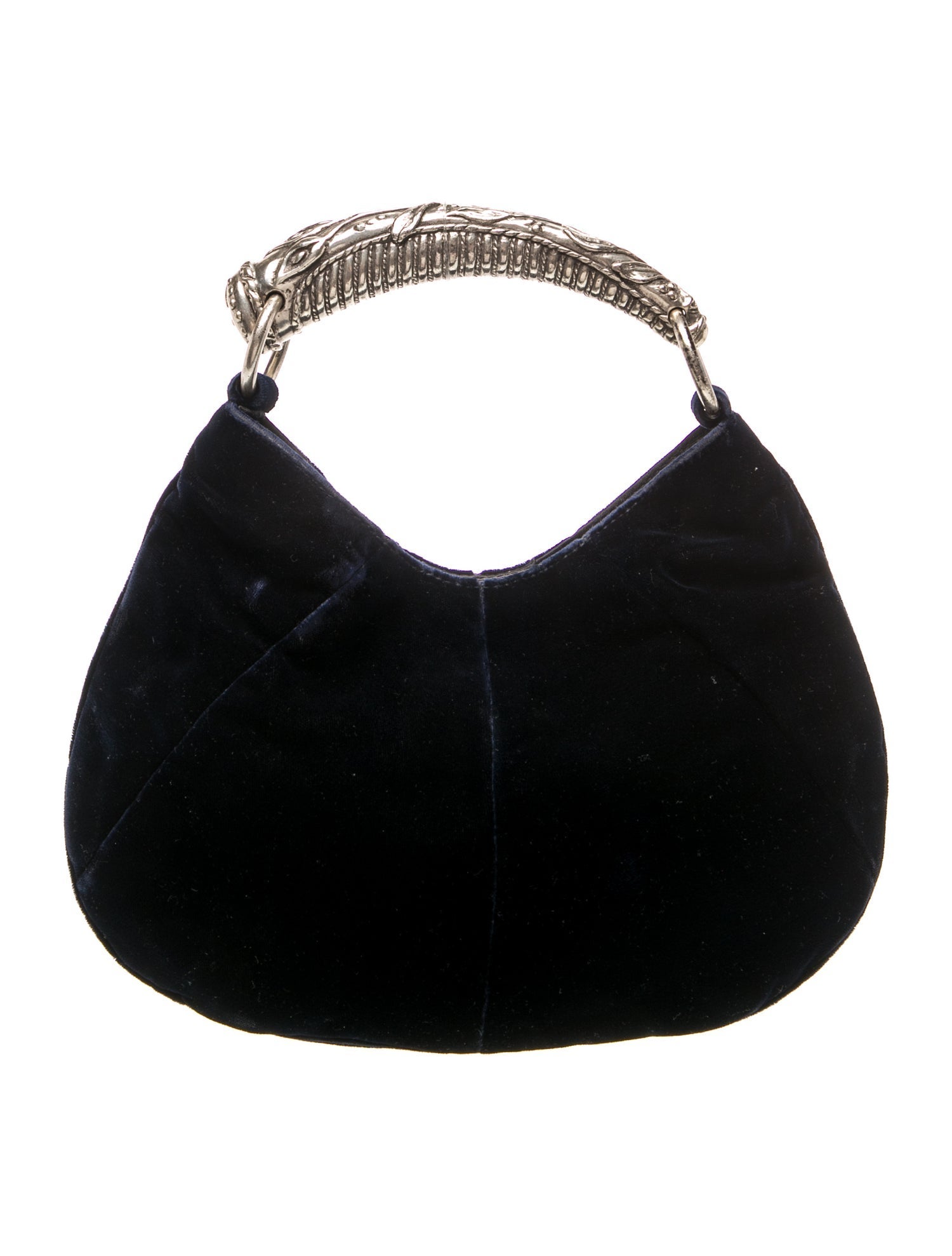 Yves Saint Laurent Rive Gauche Velvet Top Handle Bag