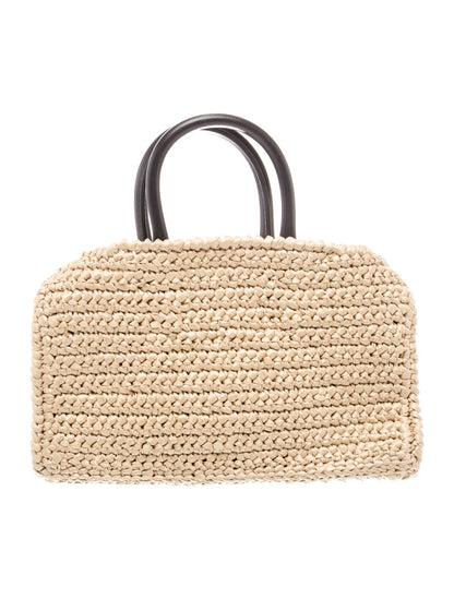 Salvatore Ferragamo Raffia Ferragamo Hug Mini