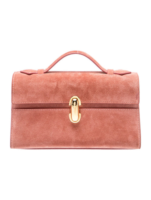 Savette Suede Top Handle Bag