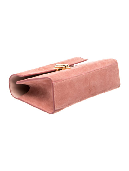 Savette Suede Top Handle Bag