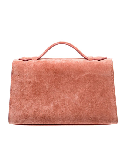 Savette Suede Top Handle Bag
