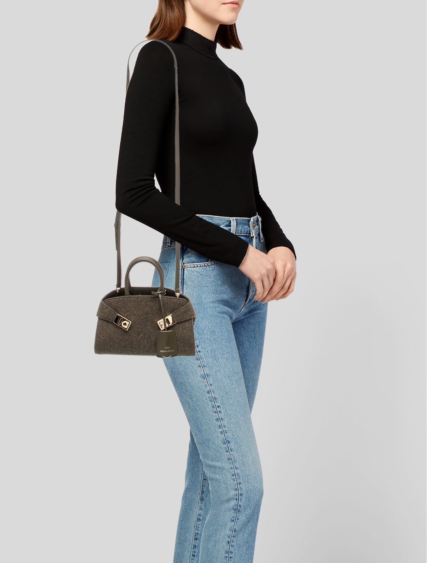 Ferragamo Wool Hug Mini Handbag