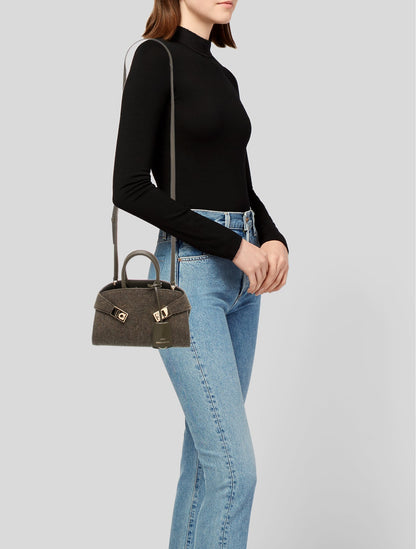 Ferragamo Wool Hug Mini Handbag