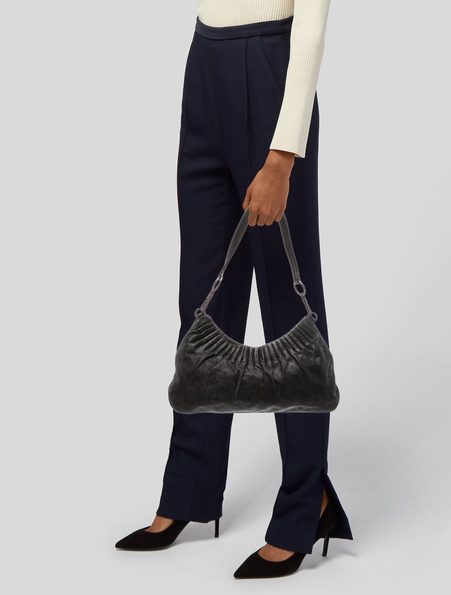 Yves Saint Laurent Rive Gauche Leather Shoulder Bag
