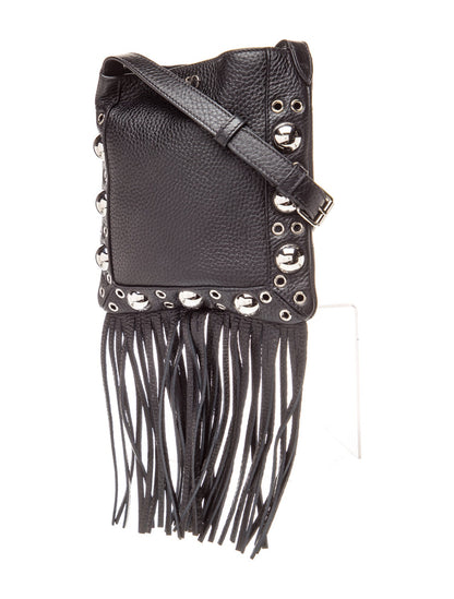 Valentino Leather Garavani Nellcote Fringe Studded Leather Small