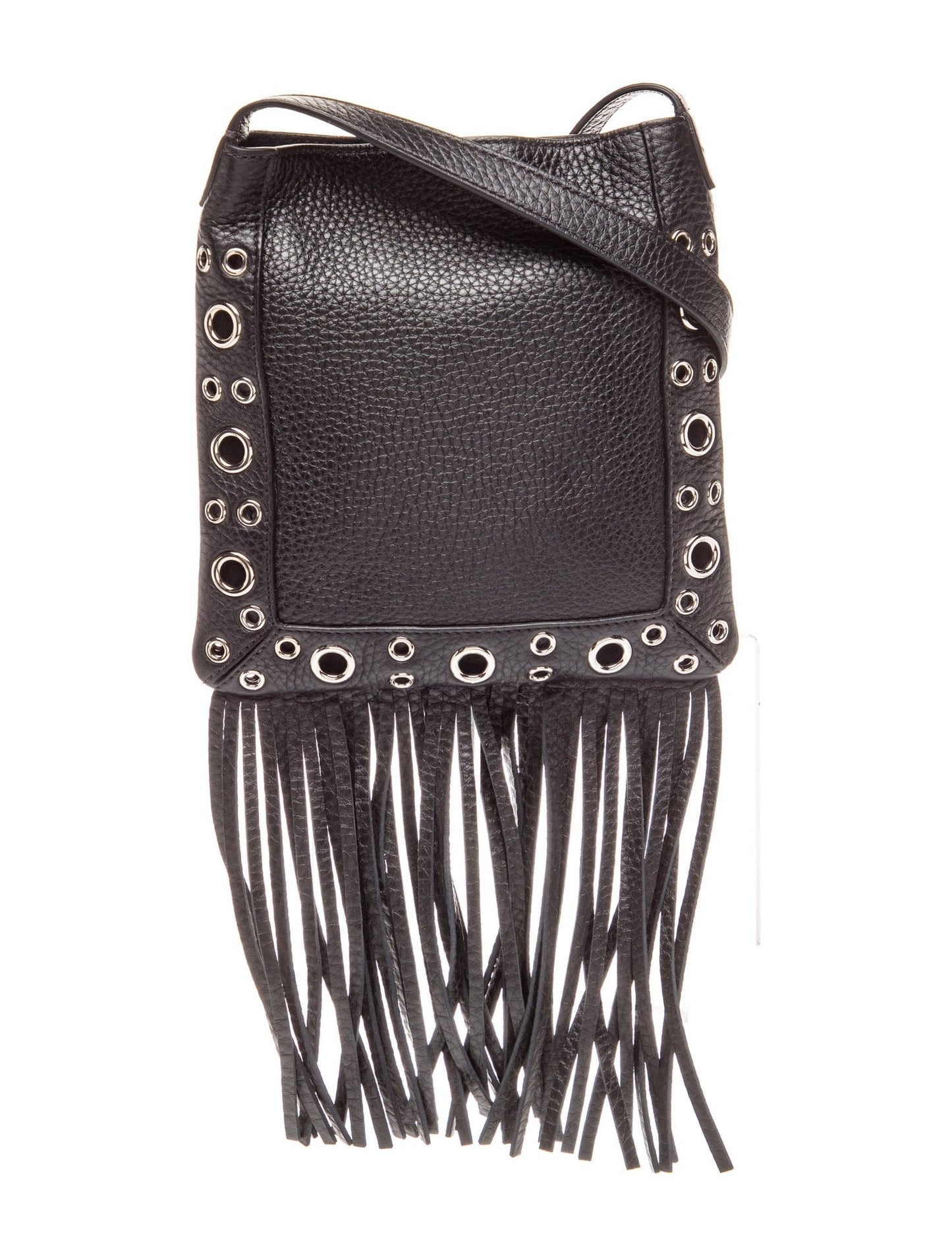 Valentino Leather Garavani Nellcote Fringe Studded Leather Small