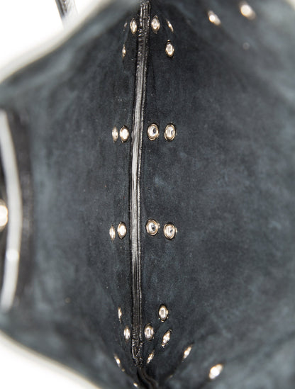 Valentino Leather Garavani Nellcote Fringe Studded Leather Small