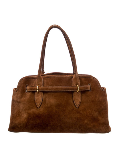 Miu Miu Suede Camoscio Large Aventure Bag