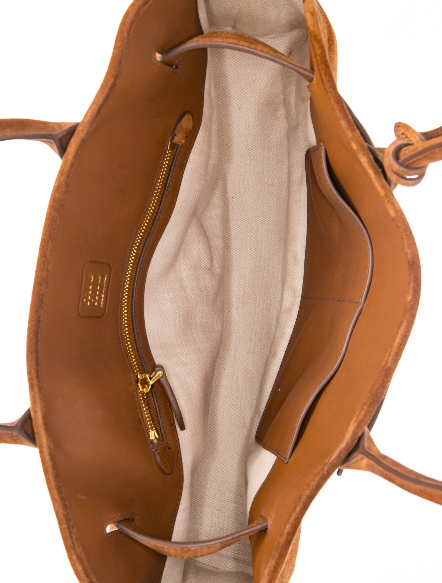 Miu Miu Suede Camoscio Large Aventure Bag