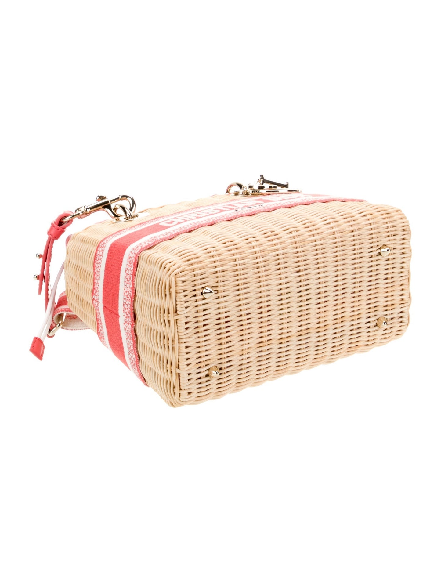 Christian Dior Raffia Lady Dior Small