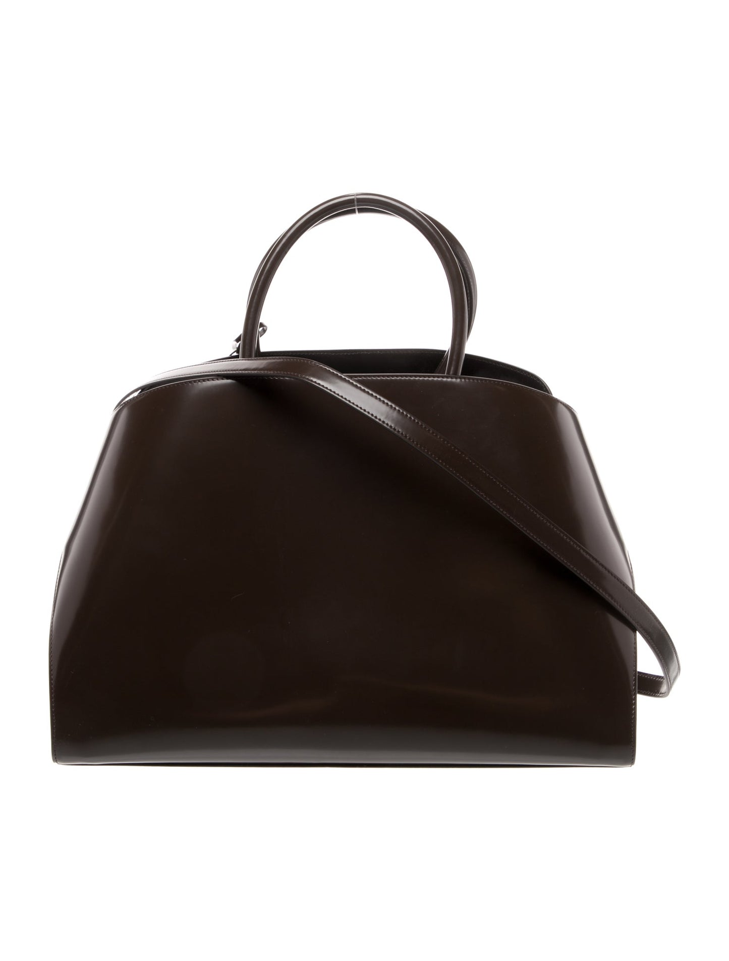 Ferragamo Patent Leather Shoulder Bag Medium