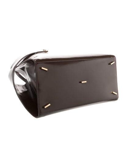 Ferragamo Patent Leather Shoulder Bag Medium