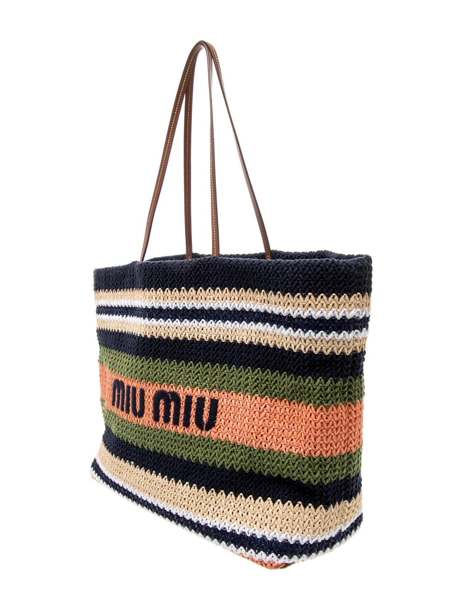 Miu Miu Raffia Tote 2023