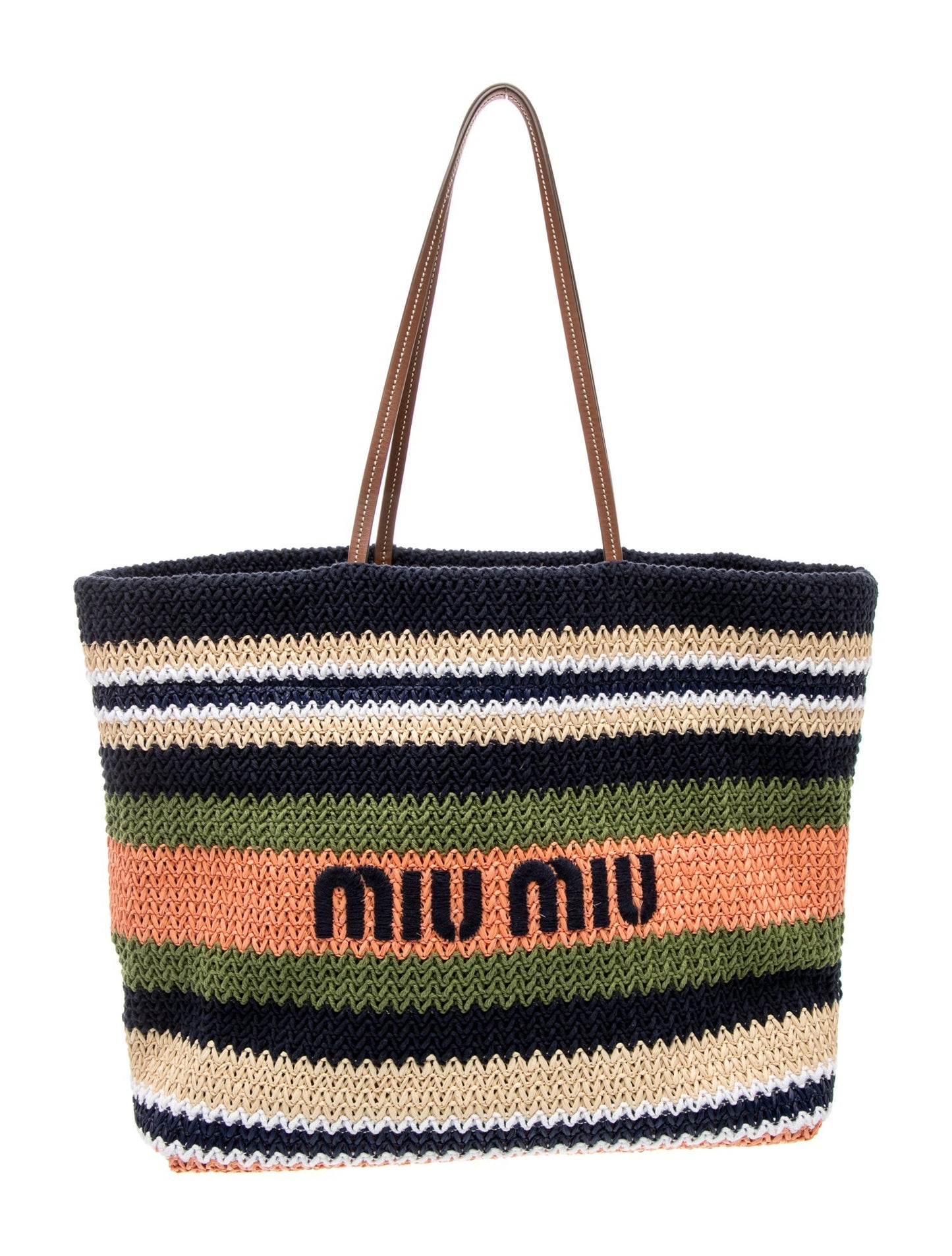 Miu Miu Raffia Tote 2023