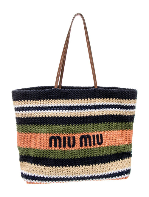 Miu Miu Raffia Tote 2023