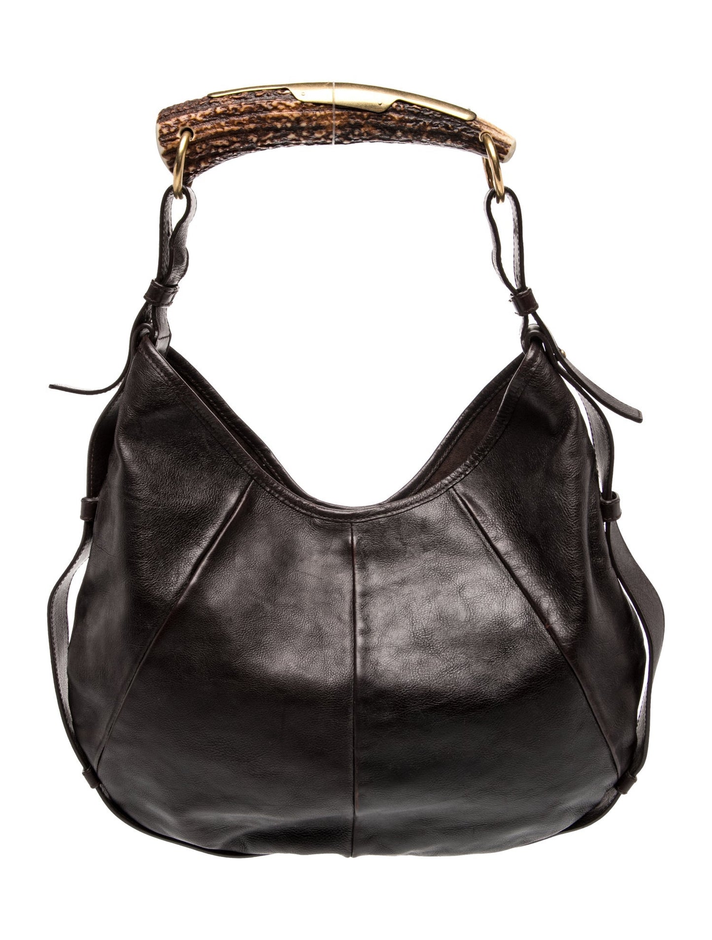 Yves Saint Laurent Rive Gauche Leather Hobo Vintage