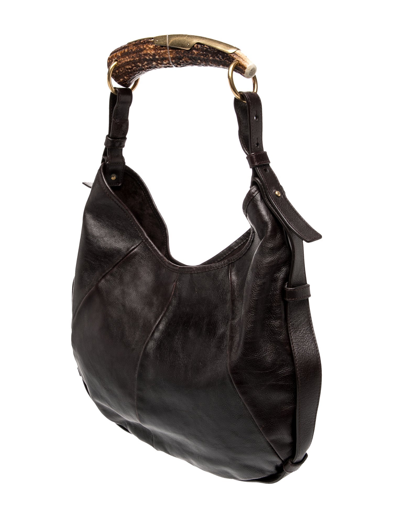 Yves Saint Laurent Rive Gauche Leather Hobo Vintage