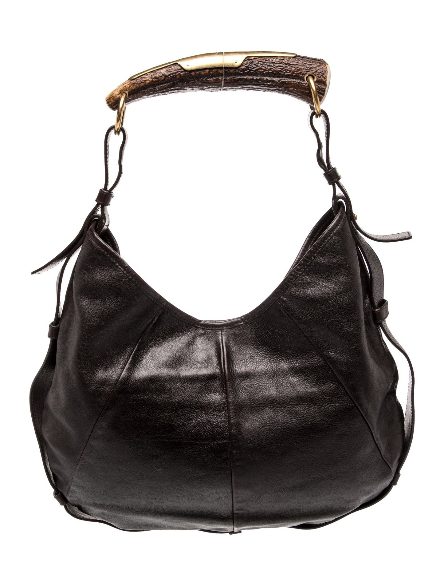 Yves Saint Laurent Rive Gauche Leather Hobo Vintage