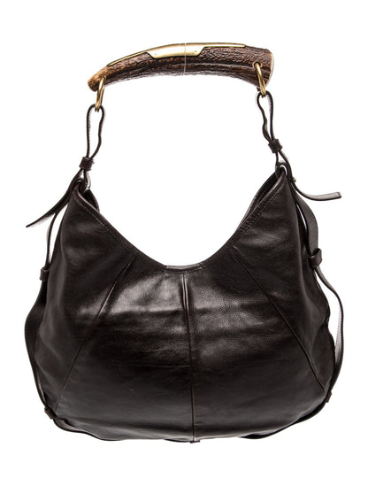 Yves Saint Laurent Rive Gauche Leather Hobo Vintage