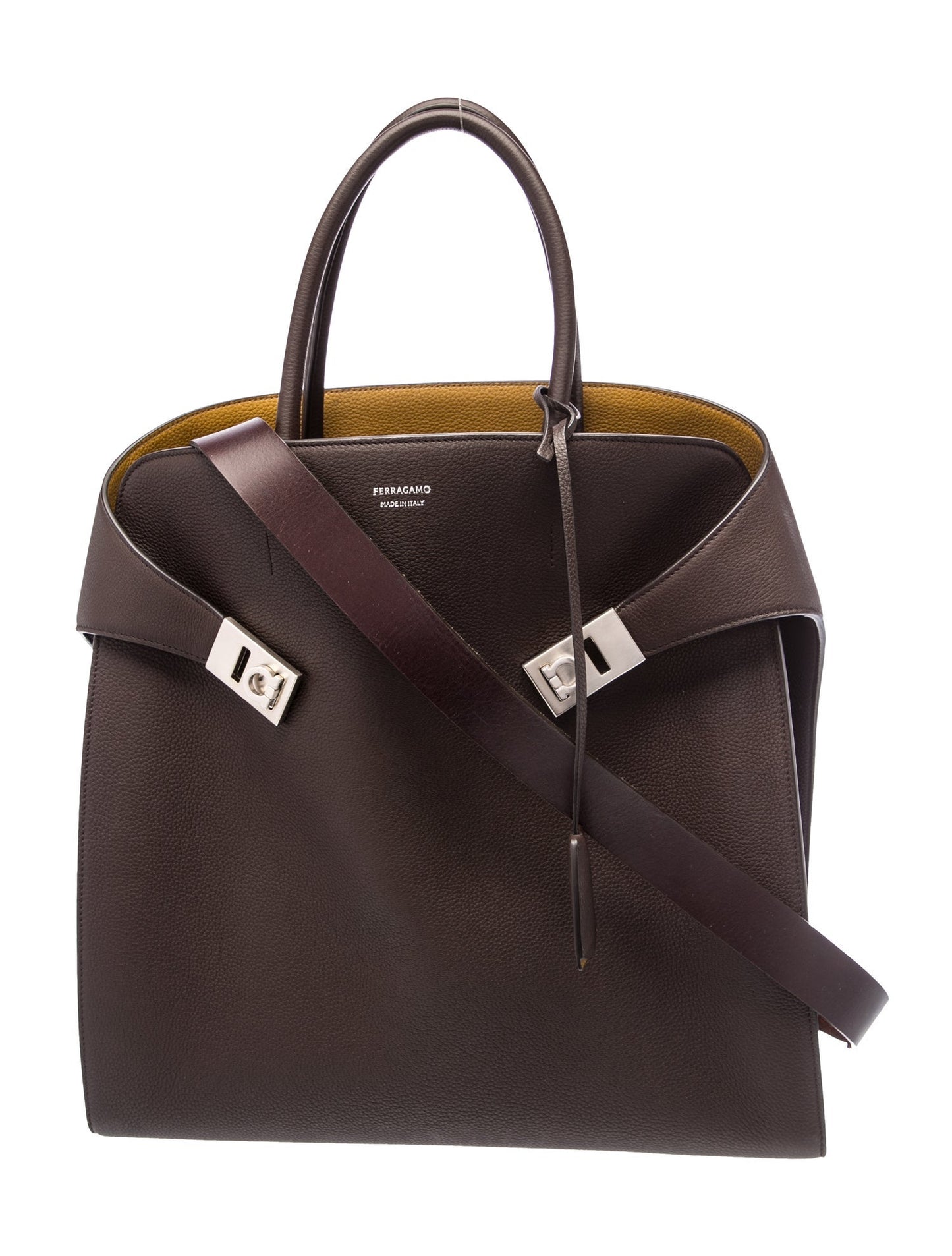 Ferragamo Leather Top Handle Bag