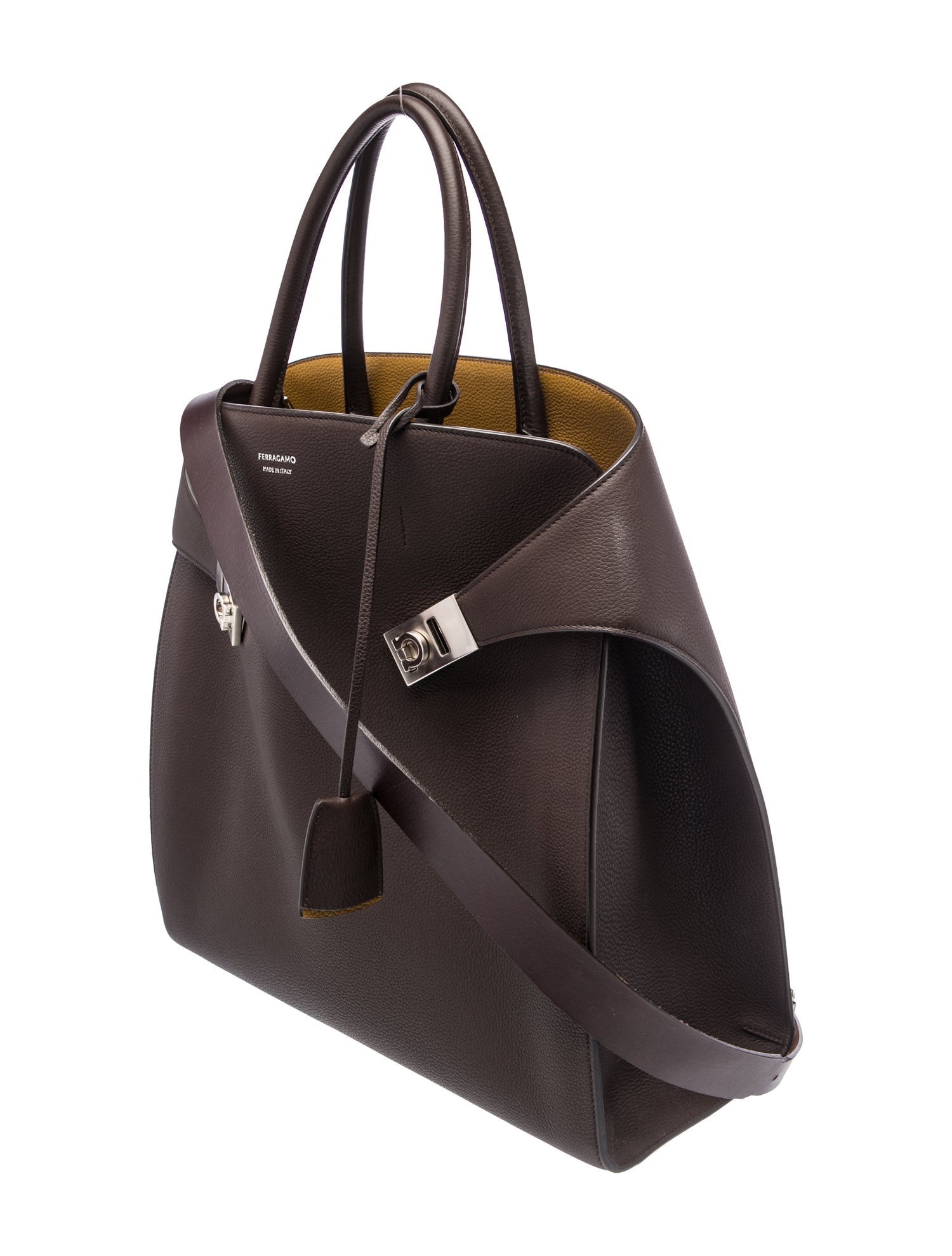Ferragamo Leather Top Handle Bag