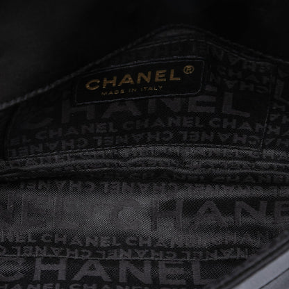 Chanel Mini Square Chocolate Bar Satin Single Flap