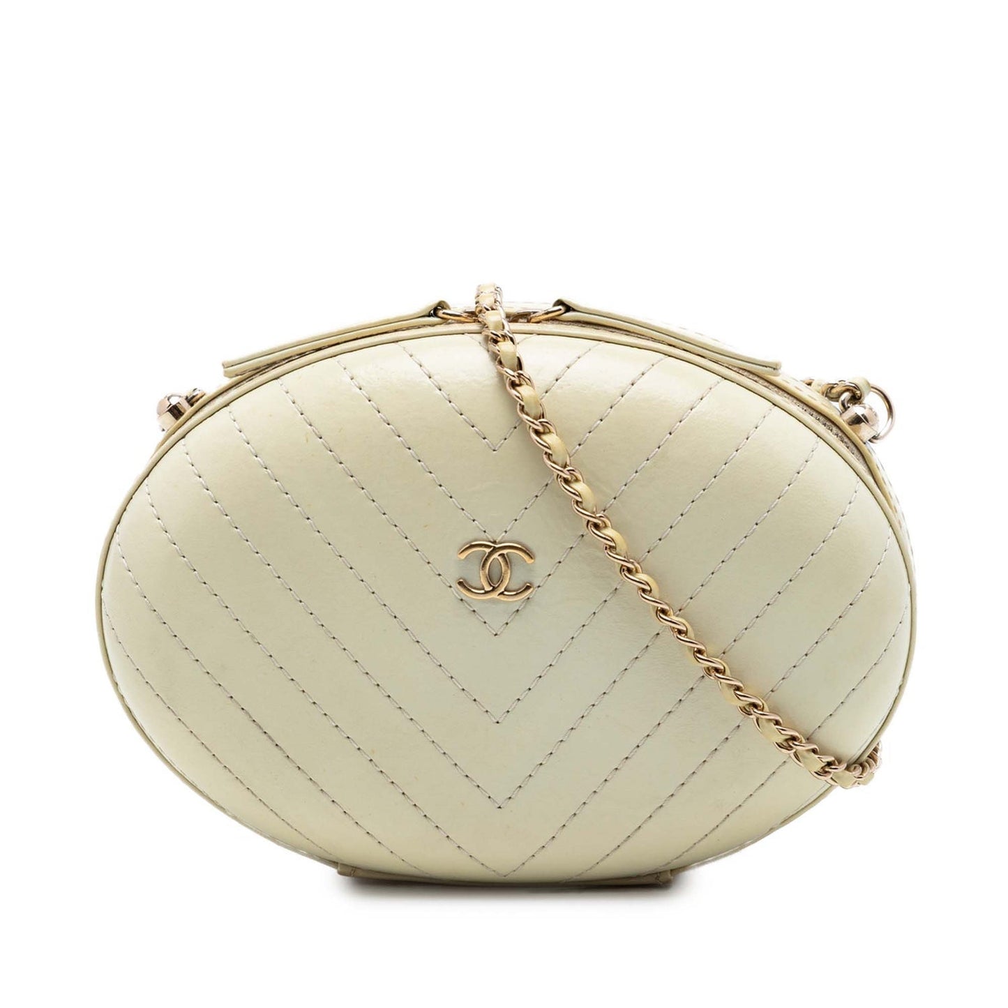 Chanel Chevron Stitched Calfskin La Pausa Evening Bag