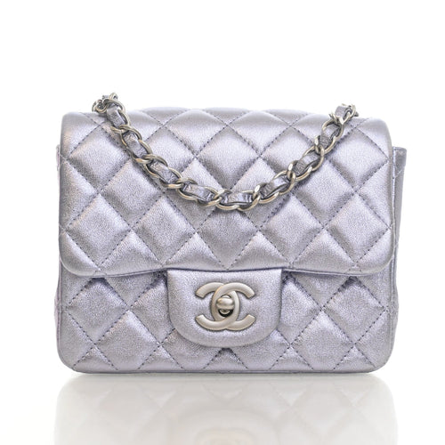 Chanel Calfskin Square Classic Flap Bag Mini