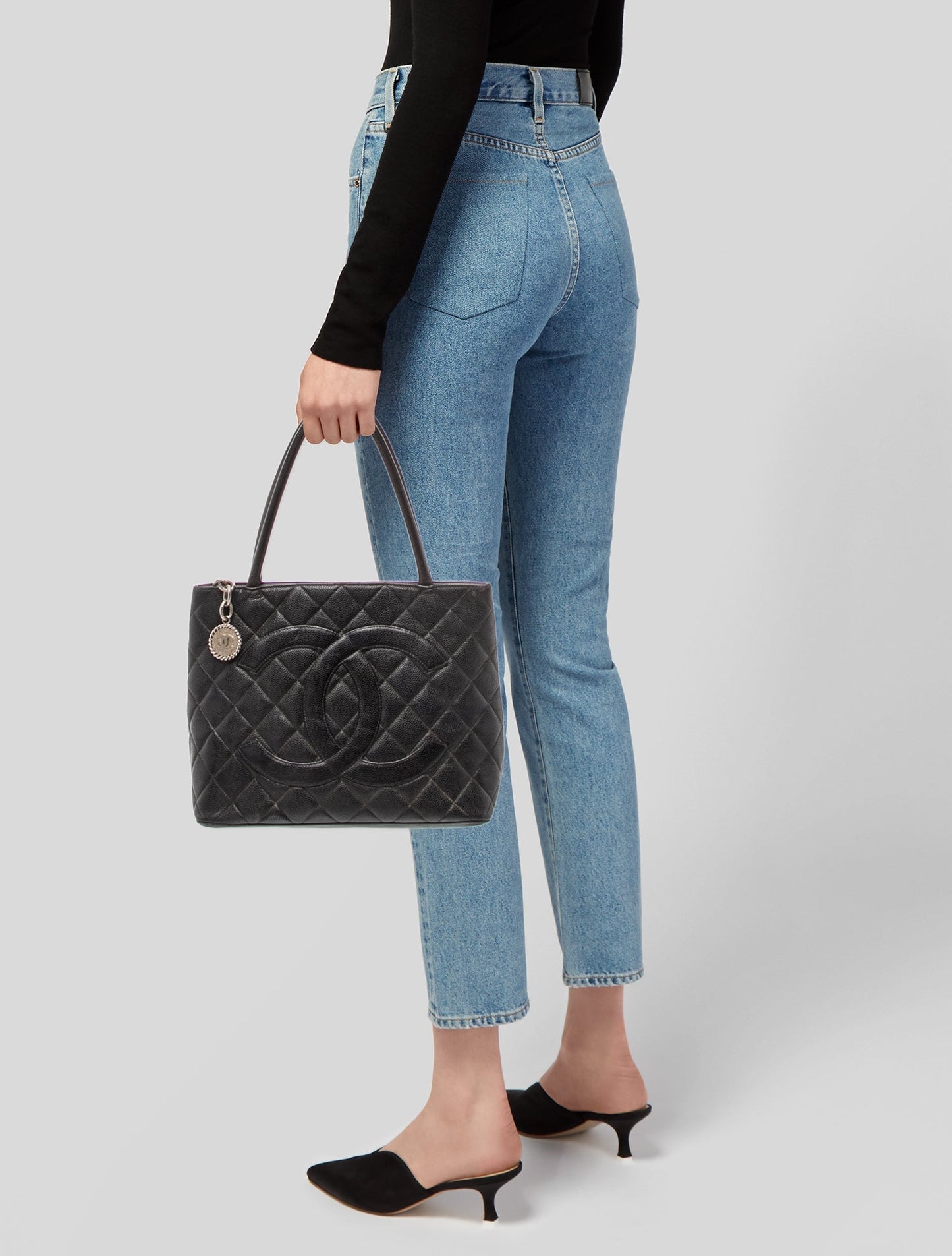 Chanel Caviar Medallion Tote