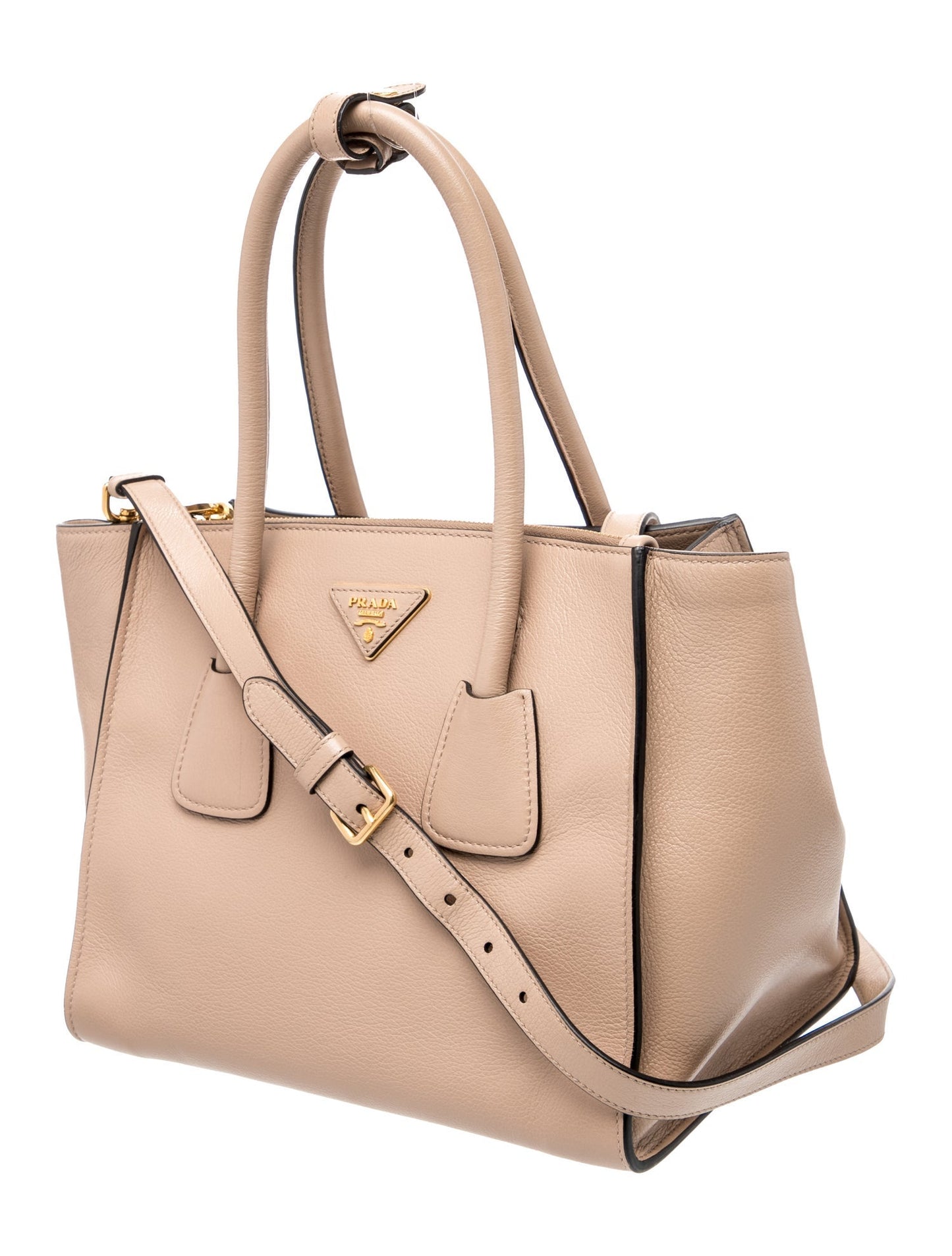 Prada Glace Calf Leather Twin Pocket Small