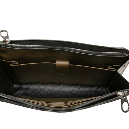 Bottega Veneta Leather Nappa Intrecciato Double Zip Wristlet Clutch