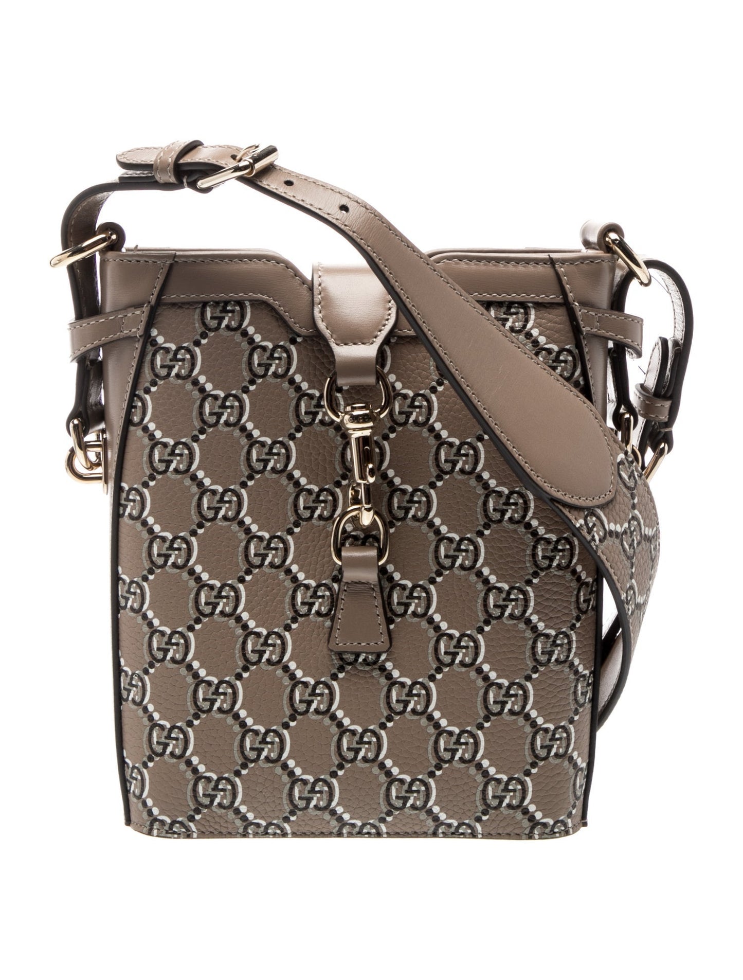 Gucci Leather GG Shadow Bucket Bag Mini