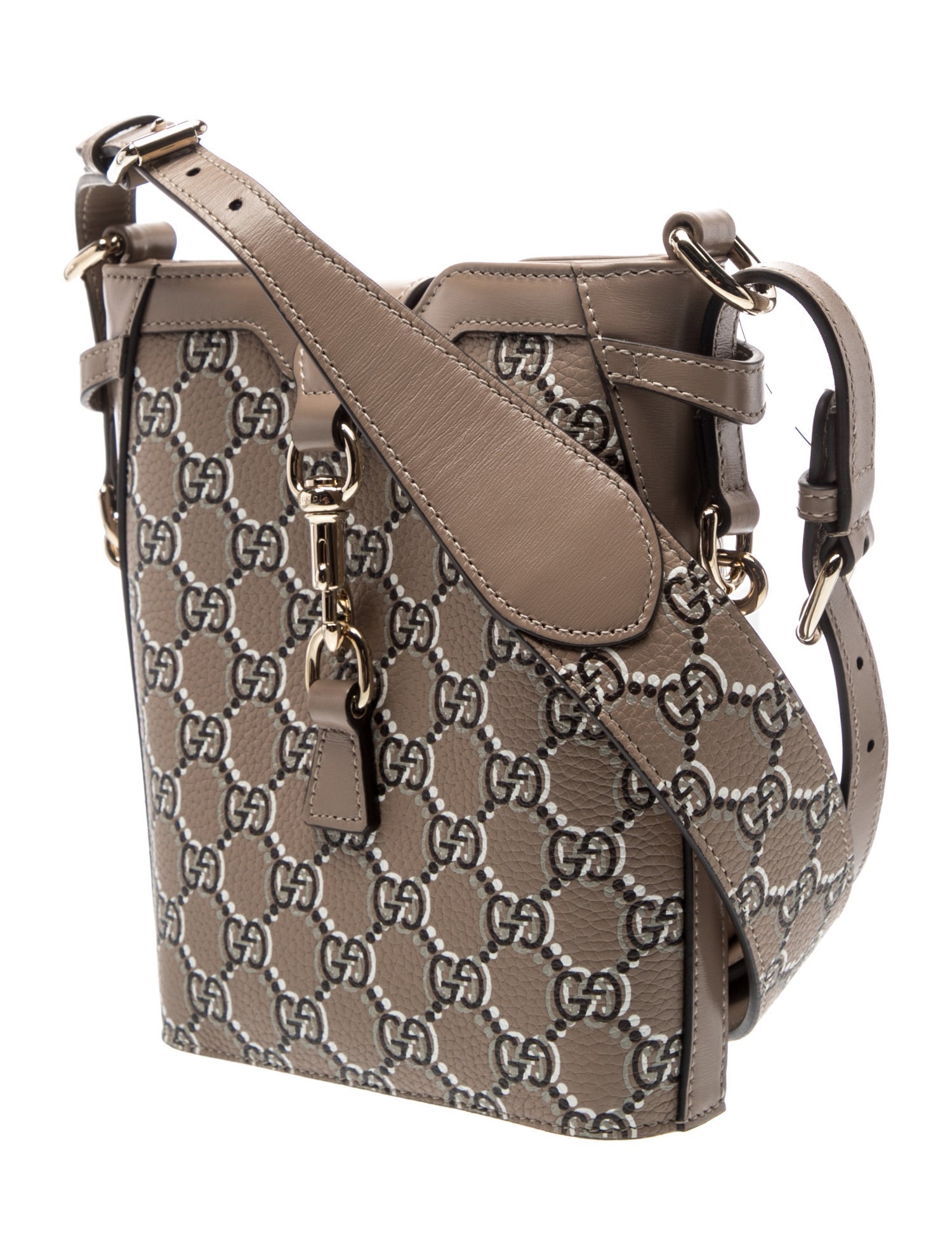 Gucci Leather GG Shadow Bucket Bag Mini