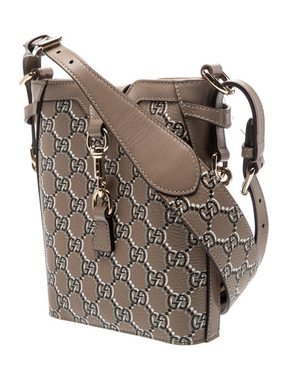 Gucci Leather GG Shadow Bucket Bag Mini