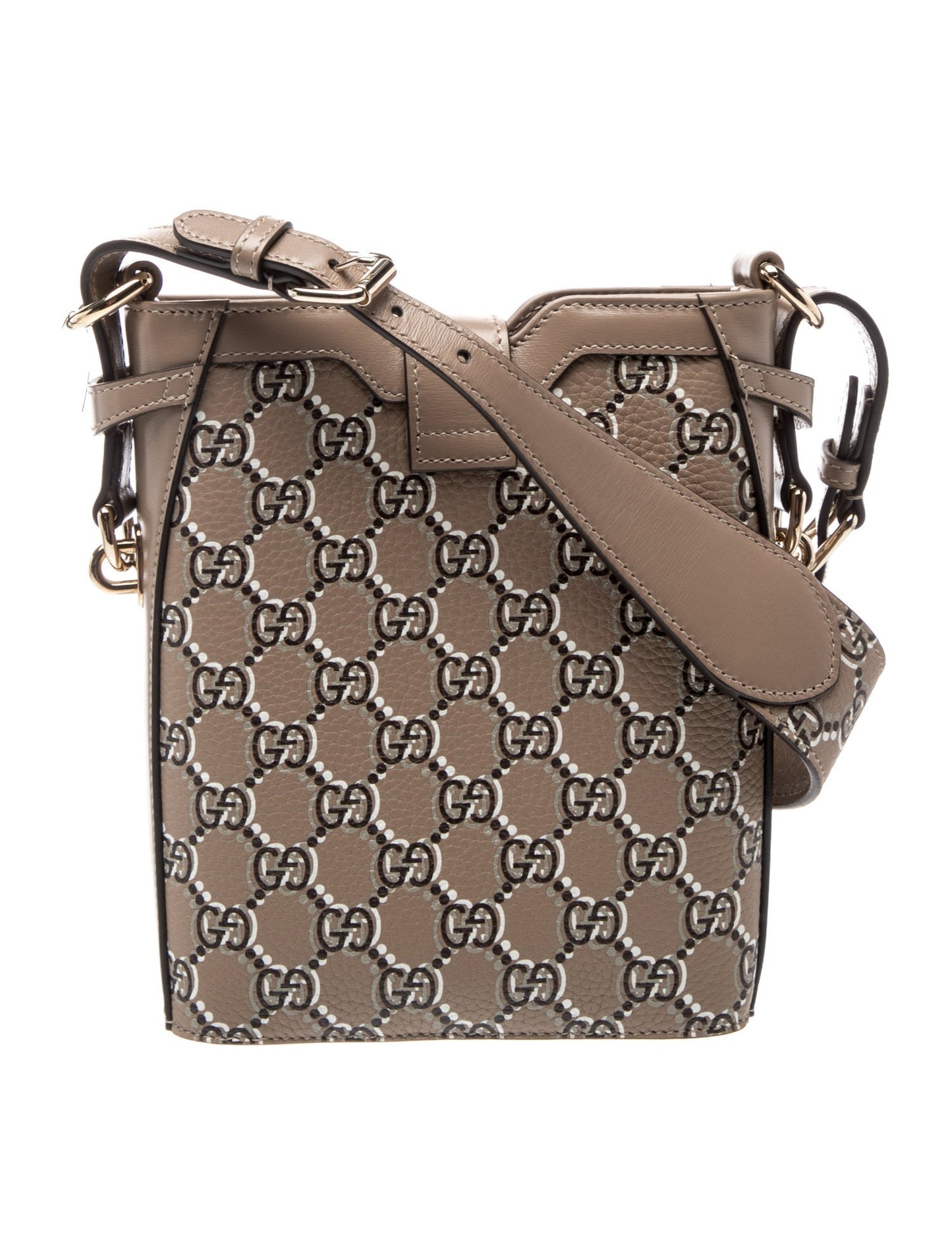 Gucci Leather GG Shadow Bucket Bag Mini