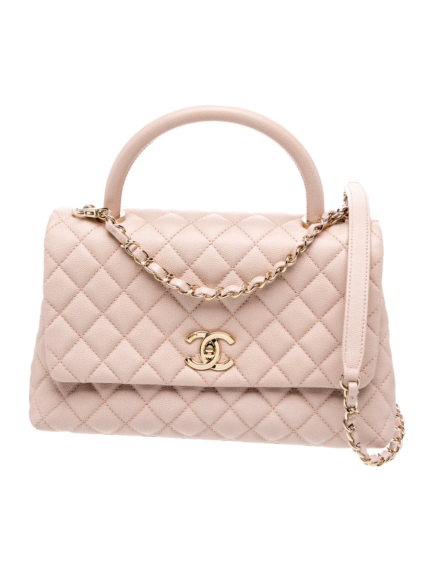 Chanel 2019 Caviar Small Coco Handle Bag