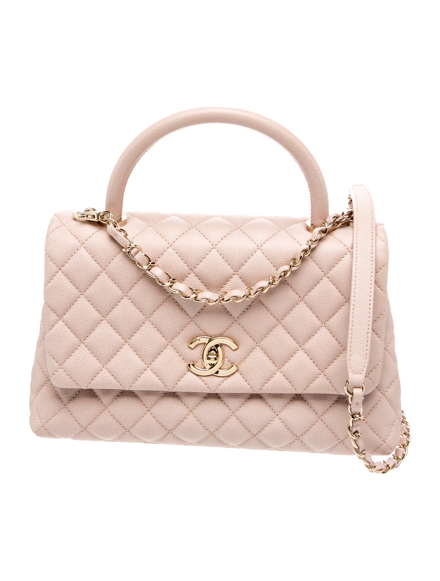 Chanel 2019 Caviar Small Coco Handle Bag