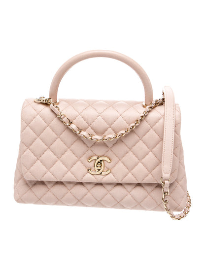 Chanel 2019 Caviar Small Coco Handle Bag