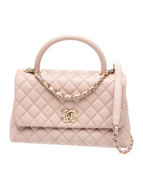 Chanel 2019 Caviar Small Coco Handle Bag