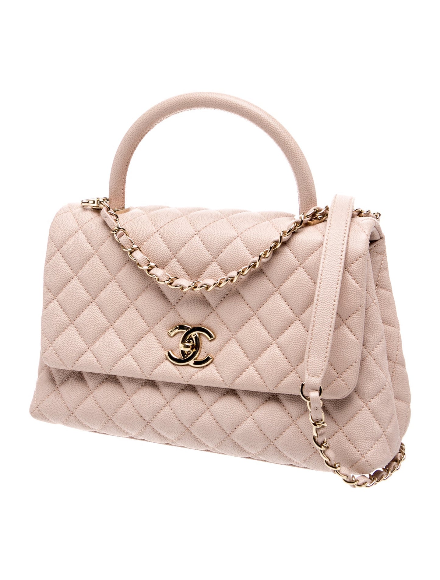Chanel 2019 Caviar Small Coco Handle Bag
